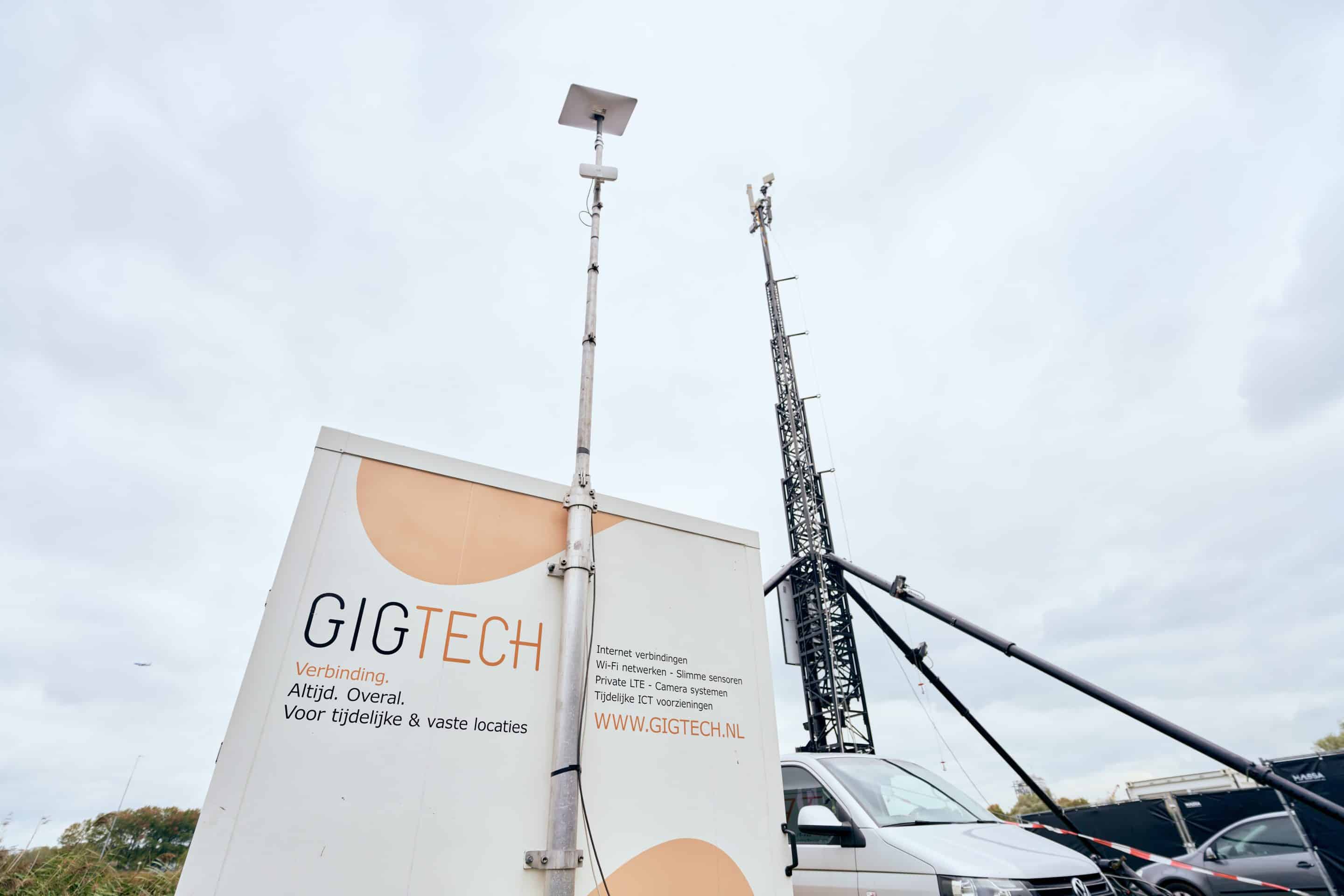Gigtech aanhanger met mast